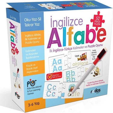 Piar Kids
Piar Kids / İngilizce Alfabe / İlk İngilizce-Türkçe Kelimeler ve Puzzle Oyunu / 52 Parça Puzzle / 3-6 Yaş
- / 3-6 Yaş