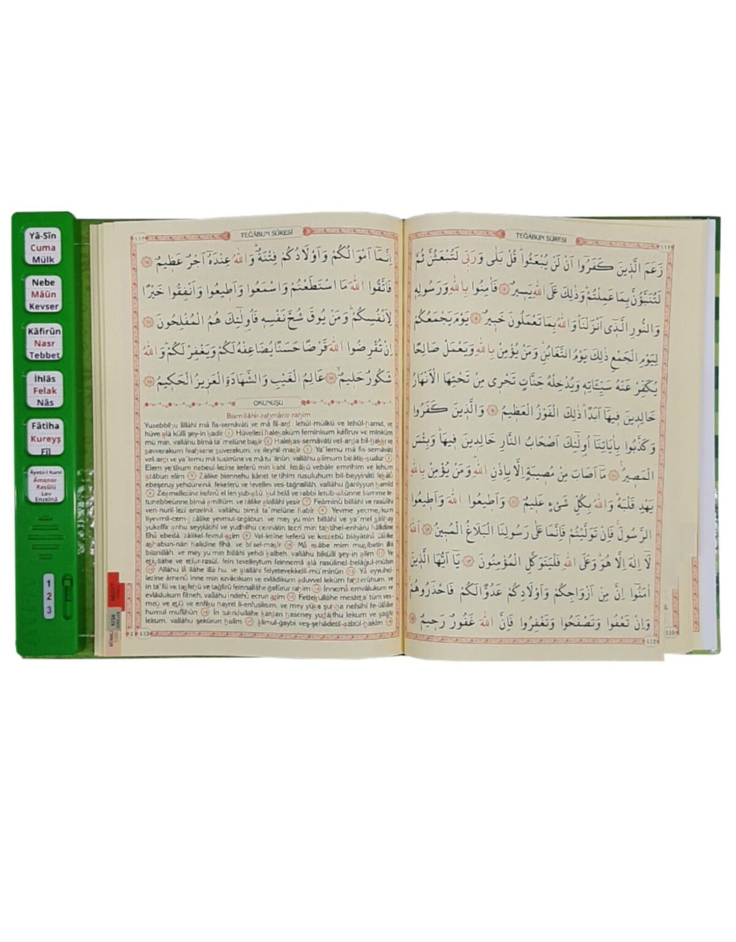 Sesli Yasini Şerif - Rahle Boy - 224 Sayfa - Yeşil Renkli - Ayfa Yayınevi