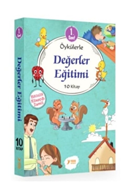 Yuva Yayınları 1. Sınıf Öykülerle Değerler Eğitimi Seti (10 Kitap Takım) - Kolektif