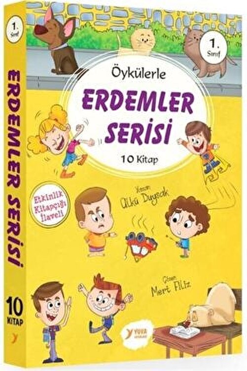 Yuva Yayınları Yuva 1. Sınıf Öykülerle Erdemler Serisi 10 Kitap Set