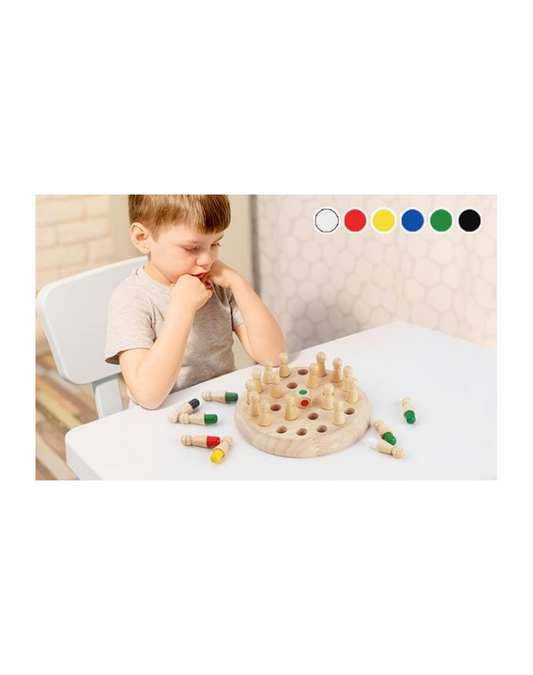 Wooden Memory Match Stick Chess Game | Educational Wooden Toys