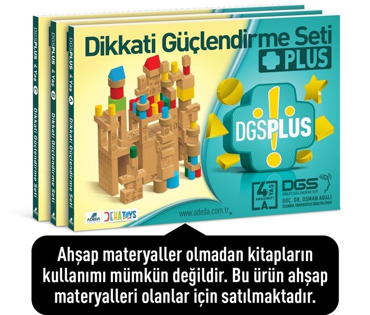 Dikkati Güçlendirme Seti Plus 4 Yaş Kitap