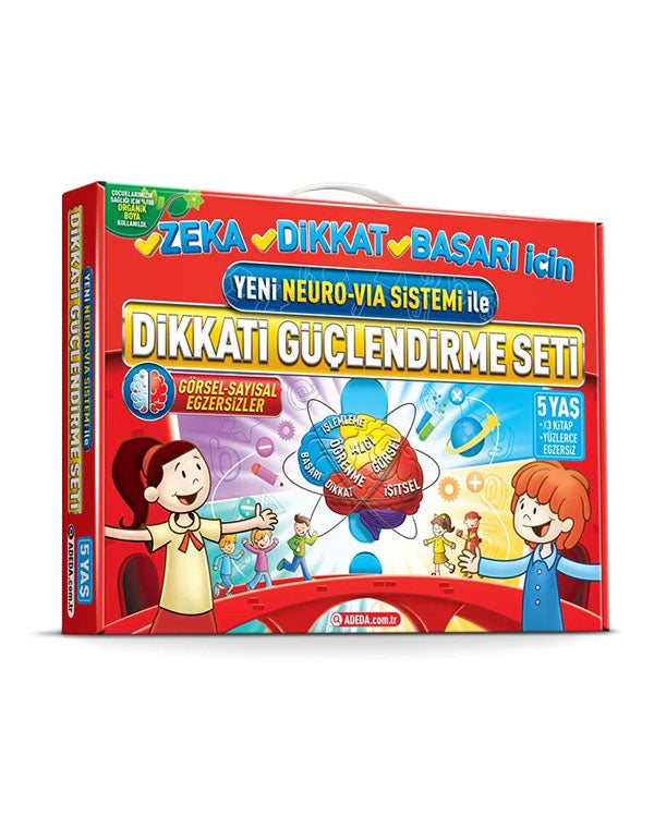 Dikkati Güçlendirme Seti 5 Yaş (3 Kitap)