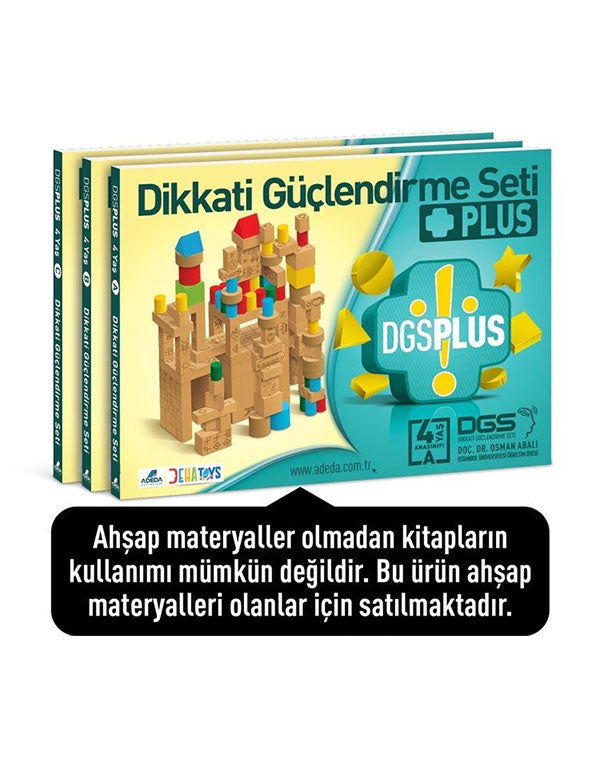 Dikkati Güçlendirme Seti Plus 4 Yaş Kitap