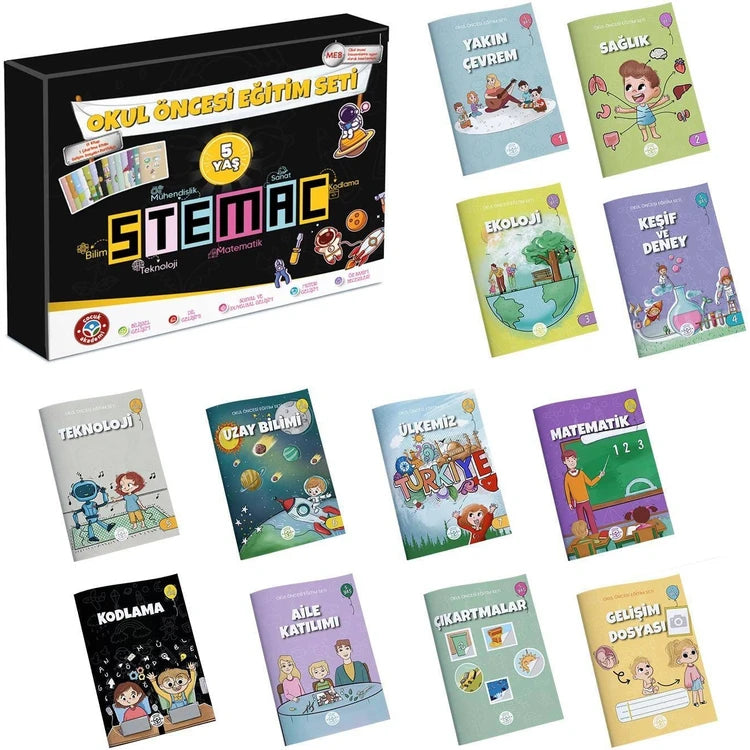 ÇOCUK AKADEMİ 5 YAŞ OKUL ÖNCESİ EĞİTİM SETİ