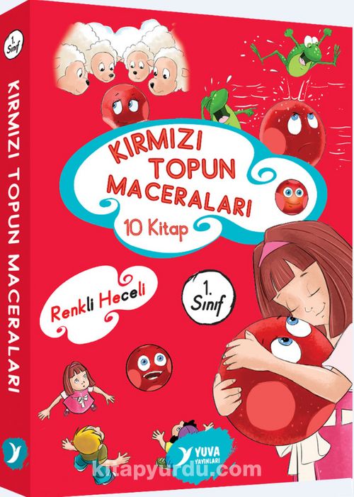 Kırmızı Topun Maceraları - 10 Kitap Seti - (Book Sets)