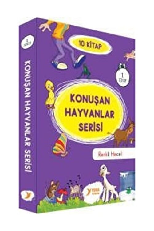 Yuva Yayınları 1. Sınıf Konuşan Hayvanlar Serisi (renkli Heceli 10 Kitap Ta