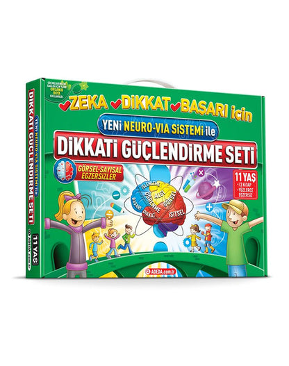 Yeni Neuro-Via Sistemi ile Dikkati Güçlendirme Seti 11 Yaş (3 Kitap)